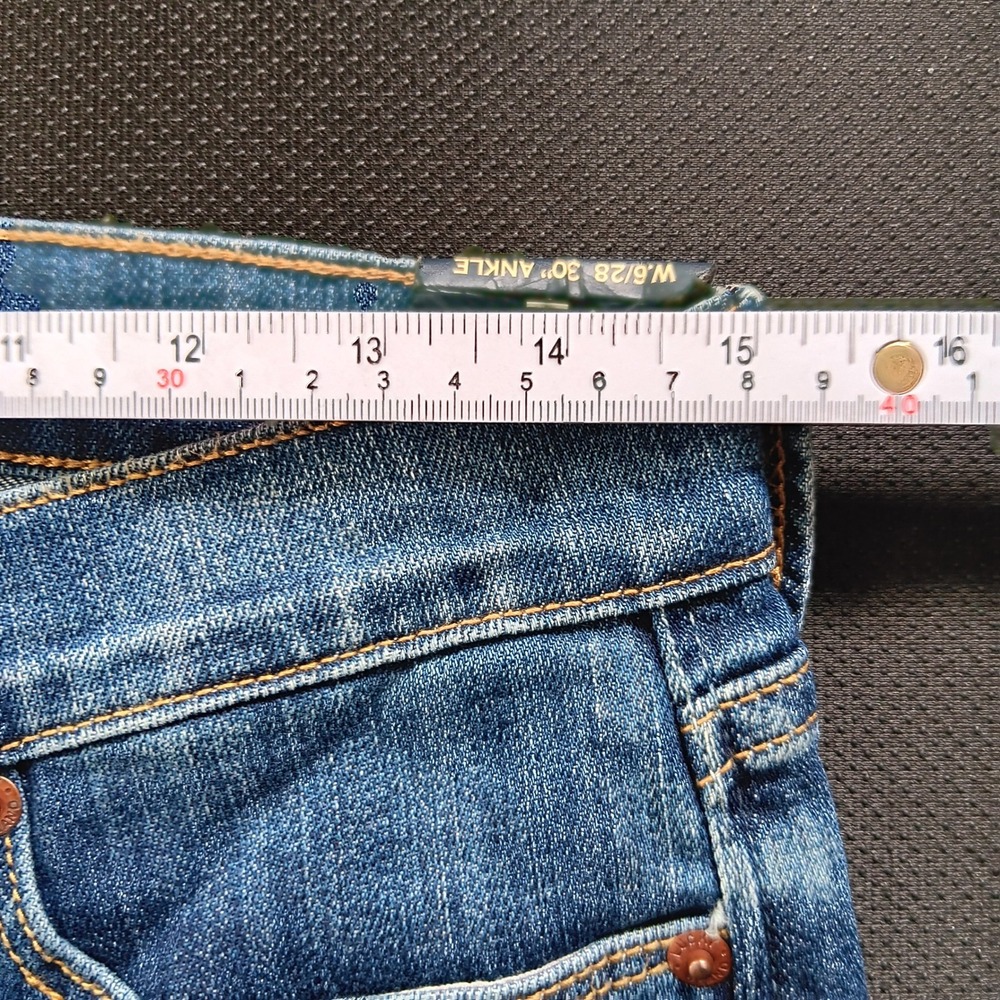 Lucky Brand Sofia Straight Jeans Womens 6/28 *measures 30 Blue NWT Ankle 7WC1015 - Picture 11 of 14